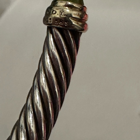 David Yurman cable flex bracelet with gemstone in silver - Picture 9 of 11